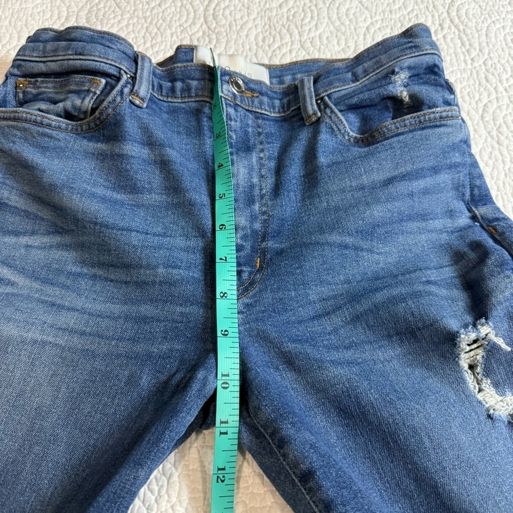 IRO High Rise Blue Distressed Jeans - Picture 6 of 10